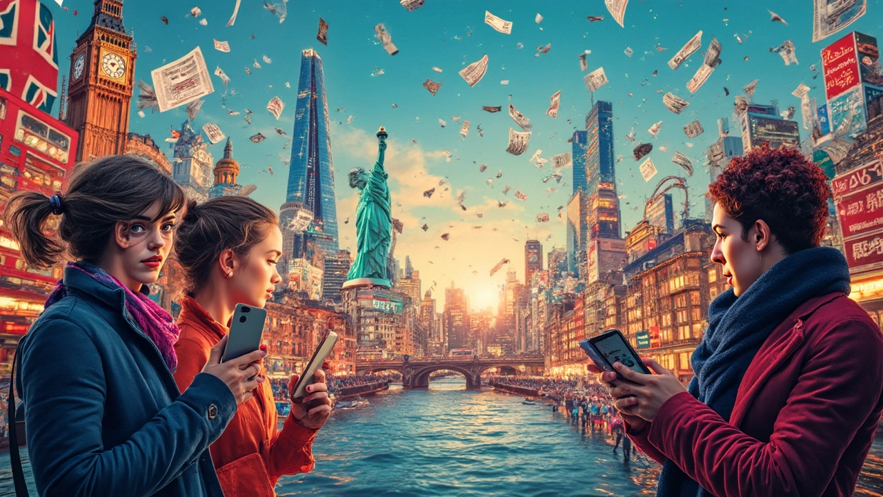 How News Travels from London to the US