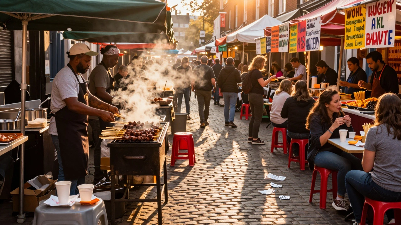 International Cuisine Street Food in London: Diverse Global Flavors